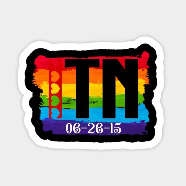 Tennessee Gay Marriage Sticker by Blood Moon Design